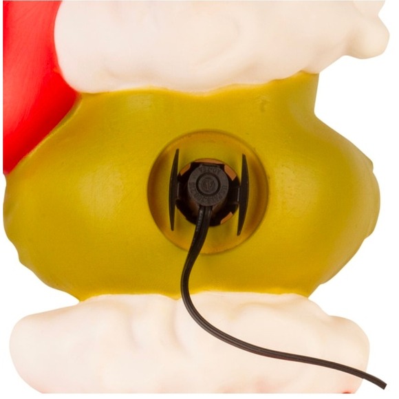 Grinch Christmas Yard Decoration Lighted Blow Mold Santa Hat Stocking Outdoor - Picture 5 of 6